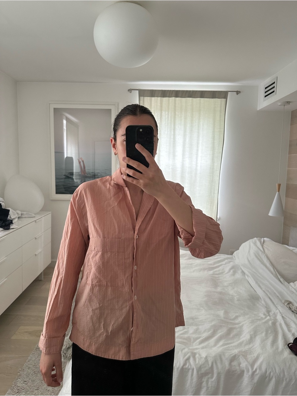 COS Salmon Pink Button-Down Shirt